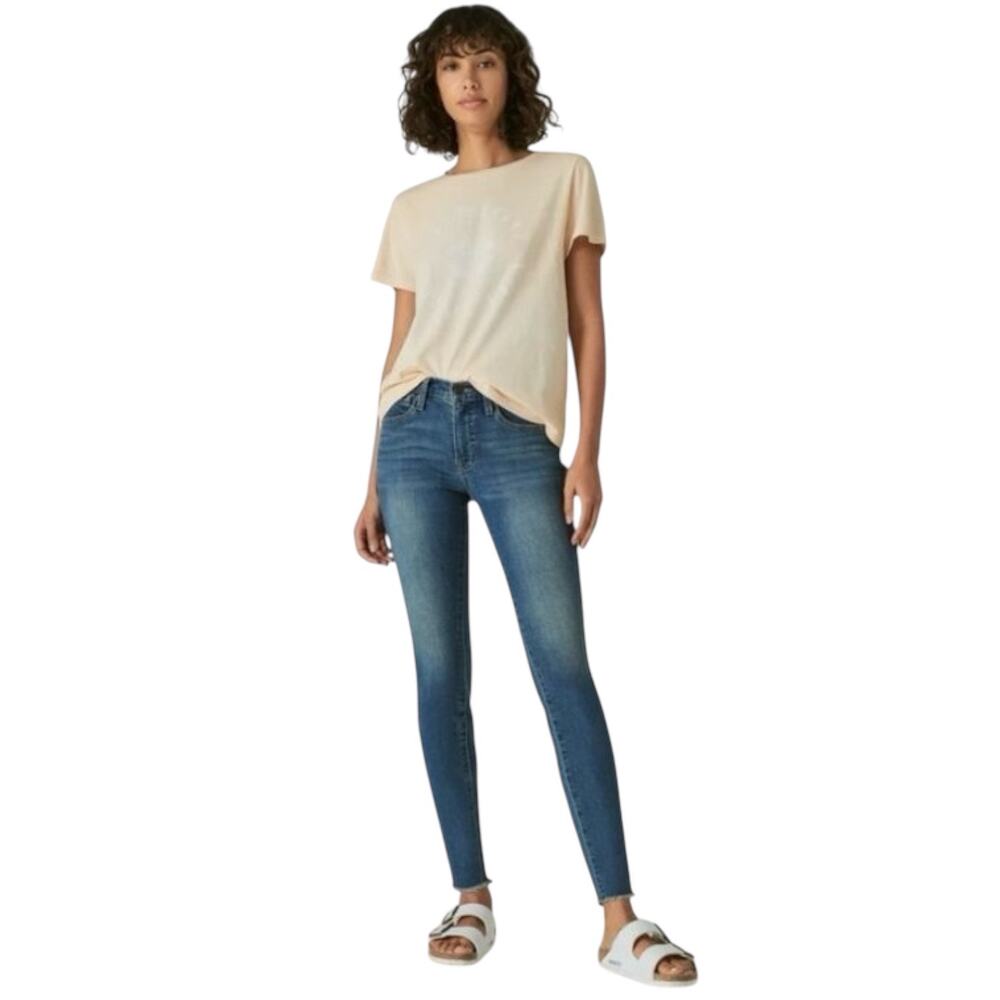Lucky Brand Jeans Women 8/29 Regular Mid Rise Ava Skinny Ankle Stretch Mom Denim